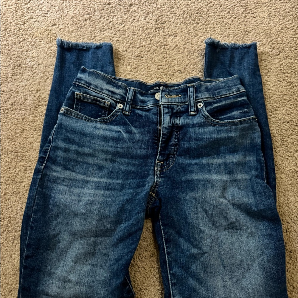 Lucky Brand Blue Skinny Jeans with Vintage Wash
